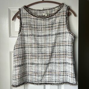Women's Tweed Sleeveless Top